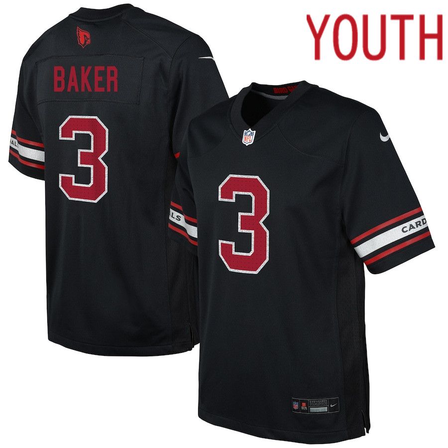Youth Arizona Cardinals 3 Budda Baker Nike Black Game NFL Jersey